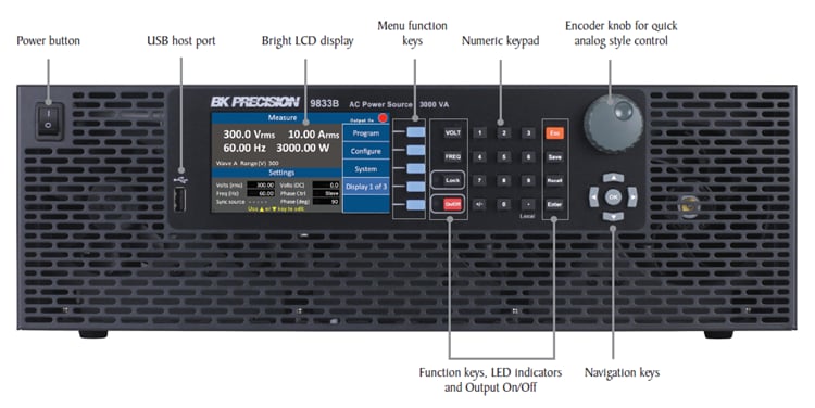 B&K Precision 9830B programmierbare AC-Stromquellen